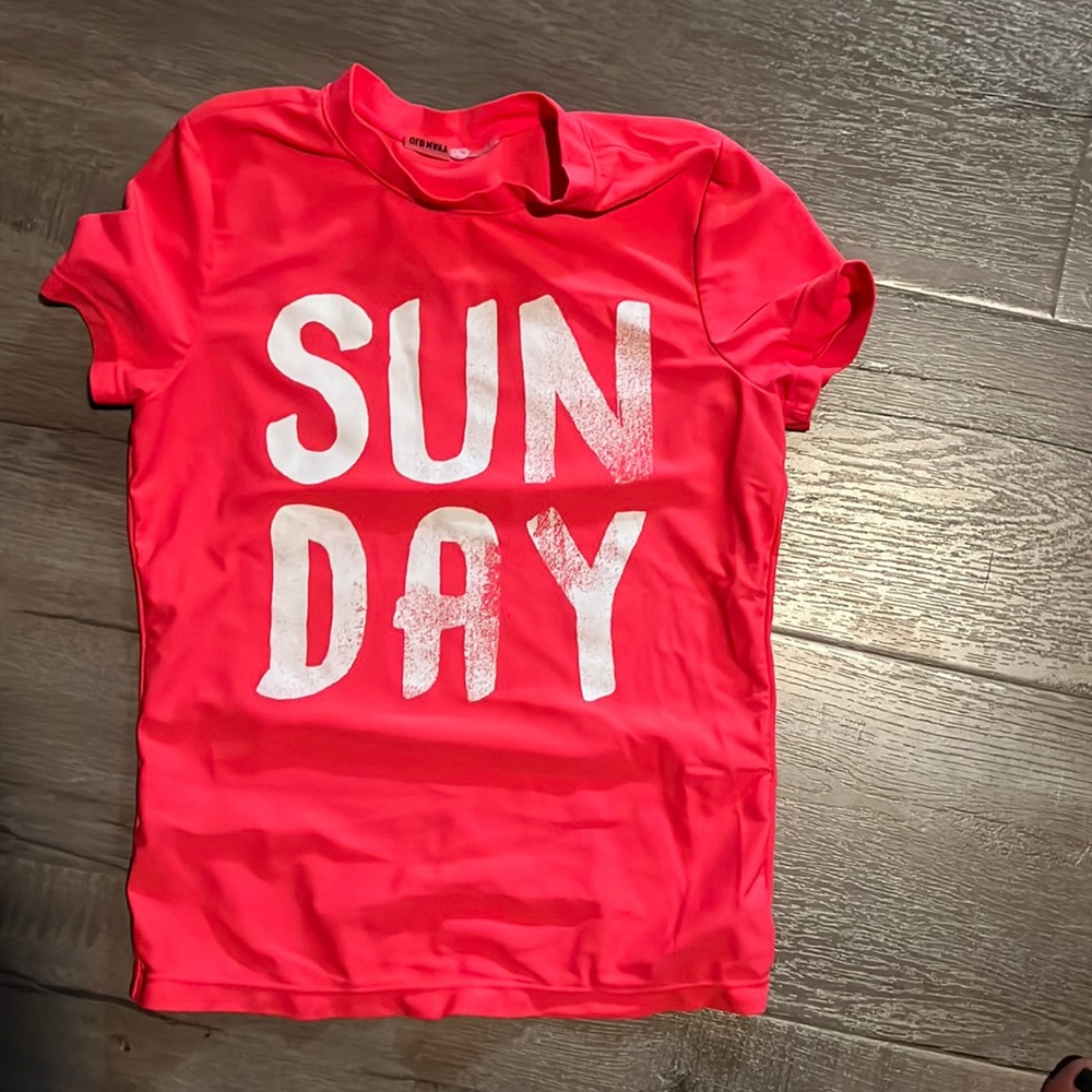 Old Navy Rash Guard - girls swim shirt / cover up Girls Size Large